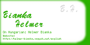 bianka helmer business card